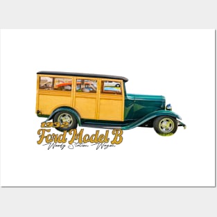 1932 Ford Model B Woody Station Wagon Posters and Art